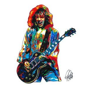 Peter Frampton Guitar Rock Music Poster Print Wall Art 18x24